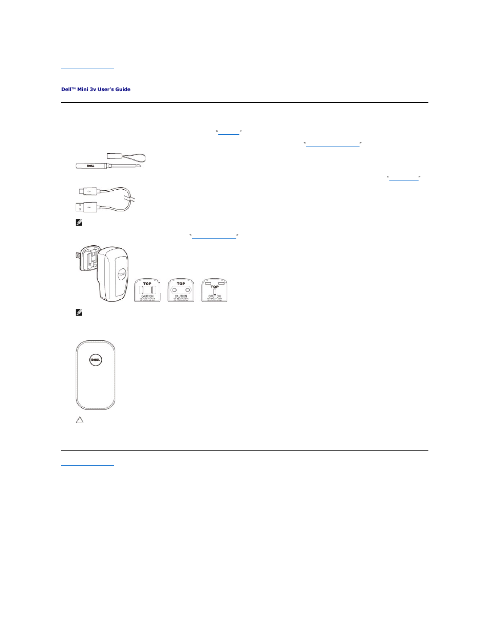 Mini 3v accessories | Dell Mini 3v User Manual | Page 5 / 90