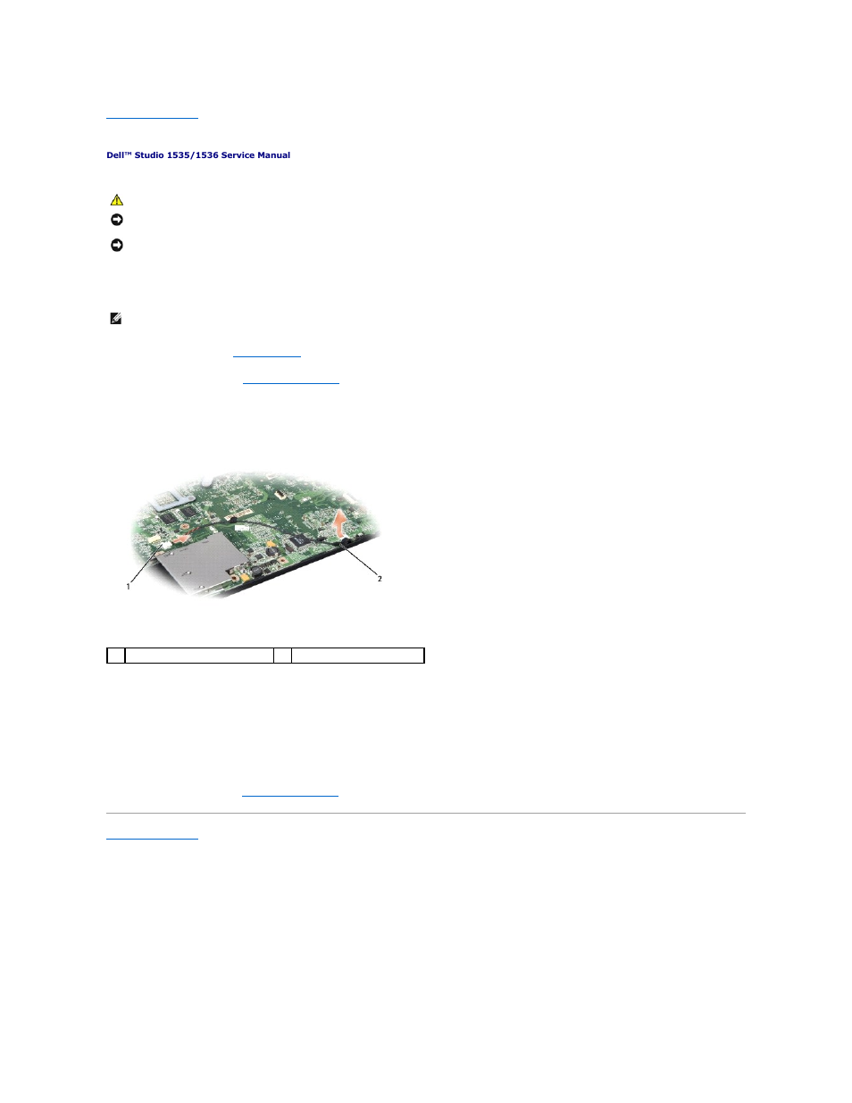 Microphone, Removing the microphone module, Replacing the microphone module | Dell Studio 1535 (Mid 2008) User Manual | Page 31 / 41