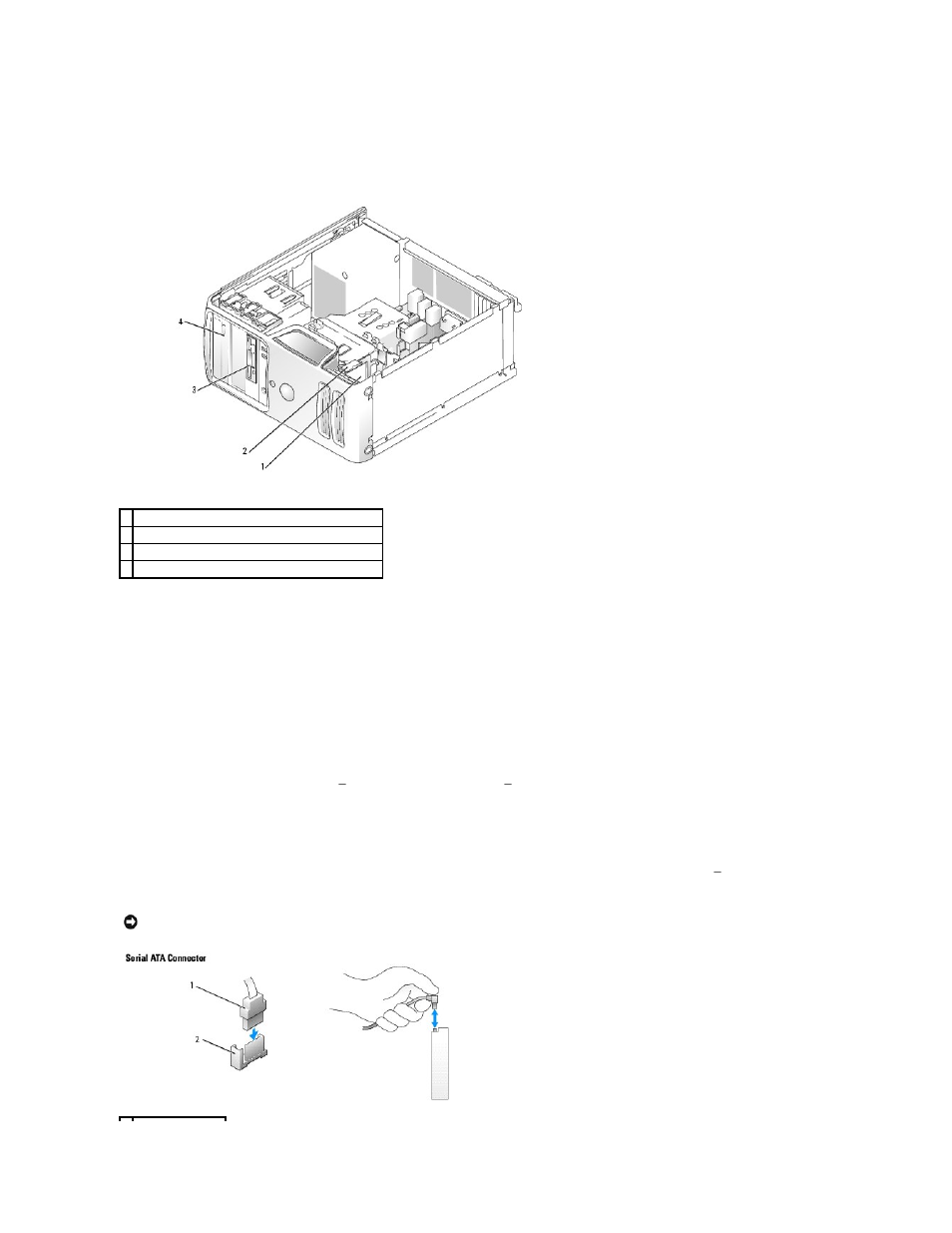 Ide drive addressing, Connecting drive cables, Drive interface connectors | Dell Dimension 3100/E310 User Manual | Page 22 / 52