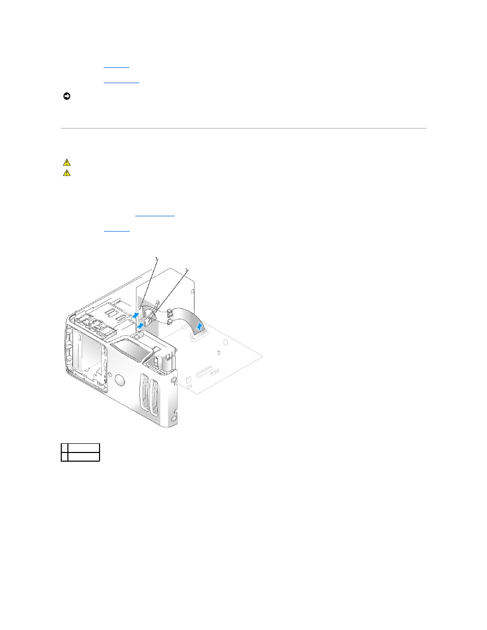 Cd/dvd drive, Removing a cd/dvd drive | Dell Dimension 3100/E310 User Manual | Page 31 / 52
