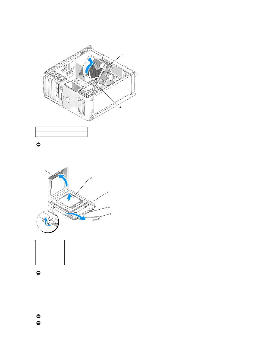 Installing the processor | Dell Dimension 3100/E310 User Manual | Page 34 / 52