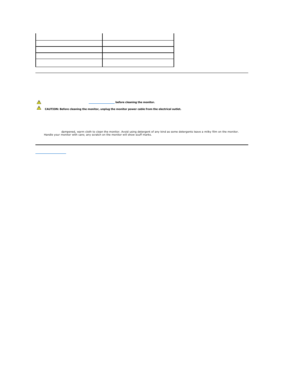 Maintenance guidelines, Cleaning your monitor | Dell SX2210T Touch Monitor User Manual | Page 12 / 43
