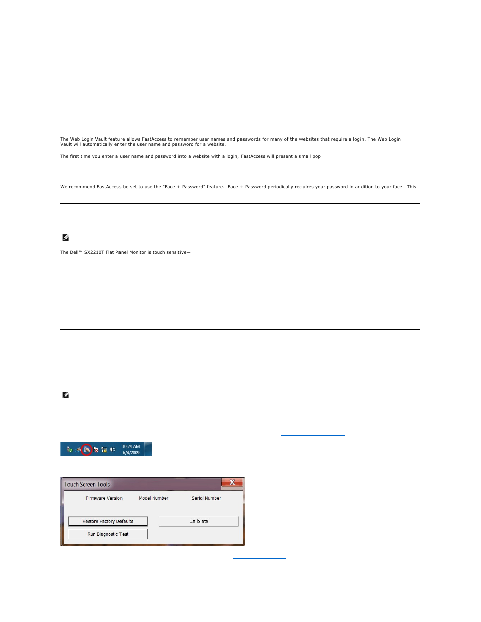 Using the touch screen, Using the touch screen tools | Dell SX2210T Touch Monitor User Manual | Page 30 / 43