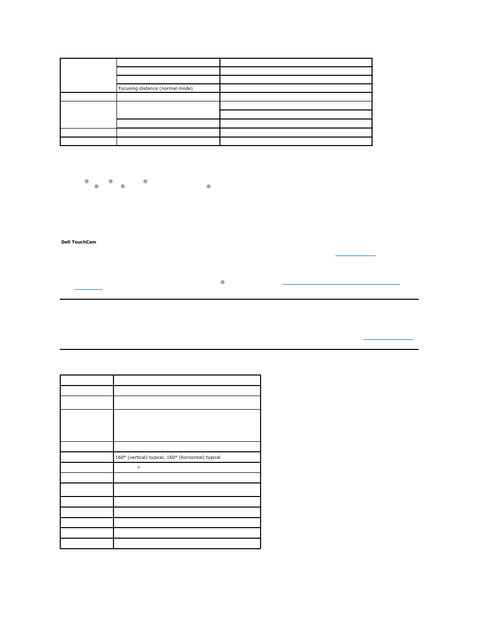Plug and play capability, Flat panel specifications | Dell SX2210T Touch Monitor User Manual | Page 9 / 43