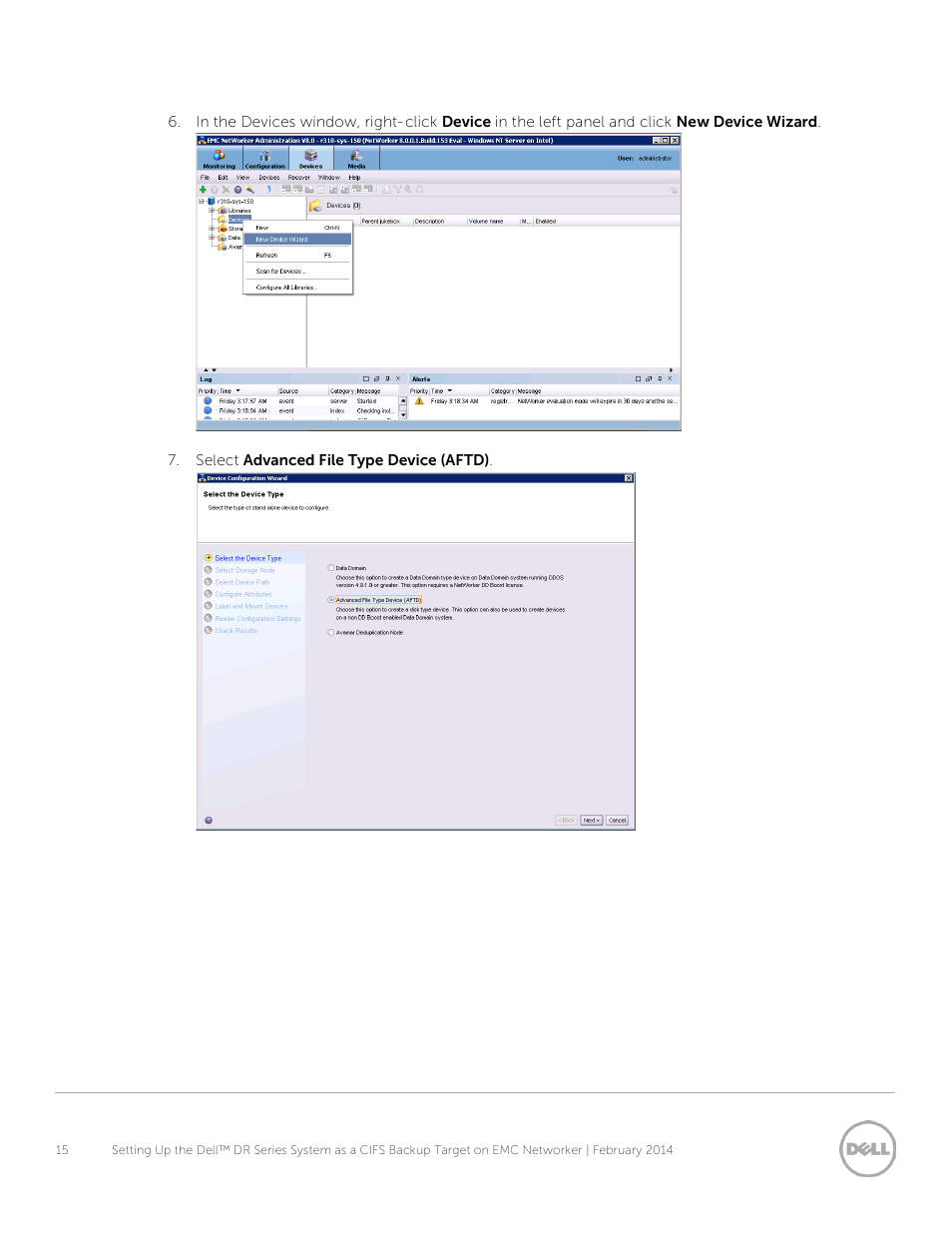 Dell PowerVault DR2000v User Manual | Page 15 / 34