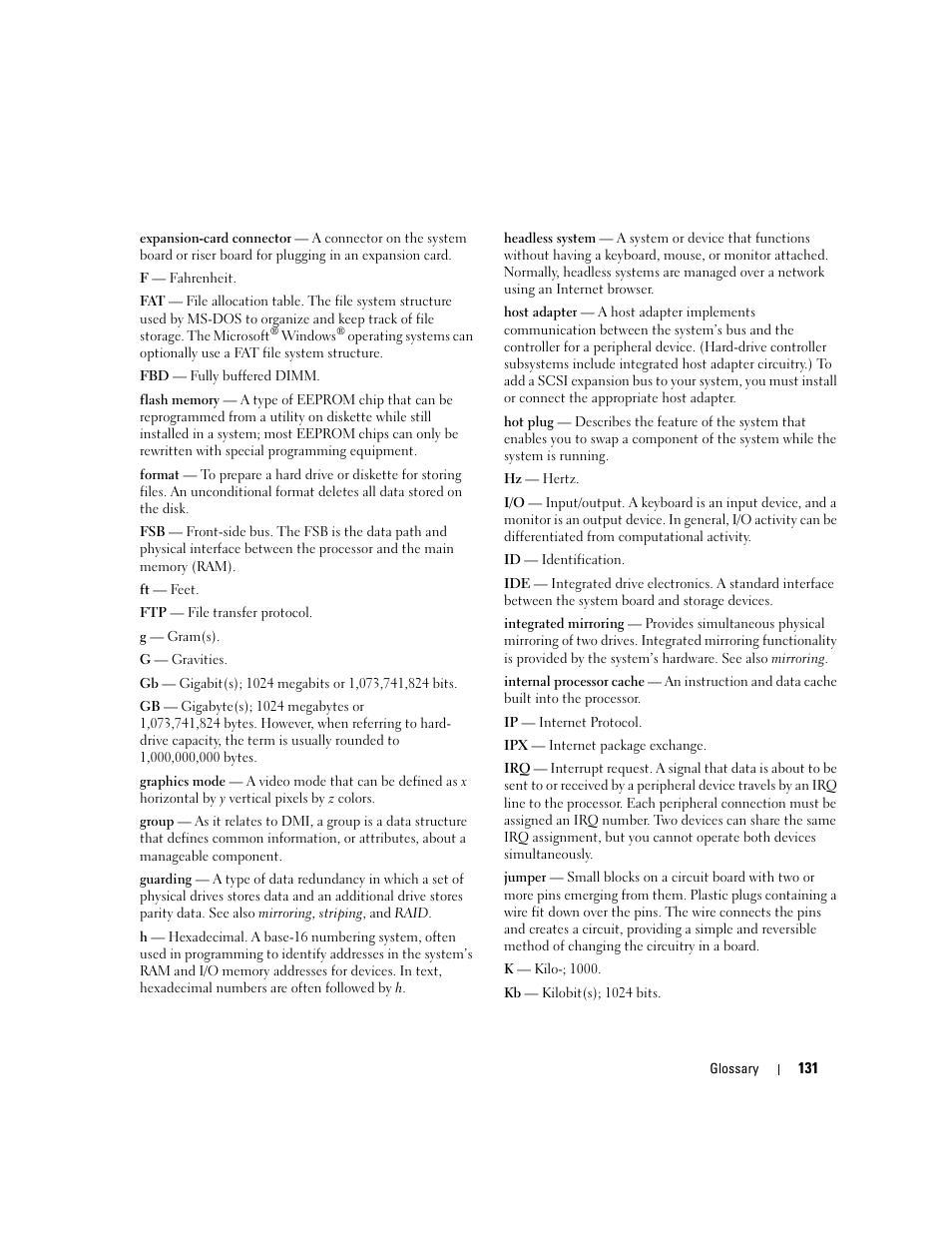 Dell PowerEdge 860 User Manual | Page 131 / 140