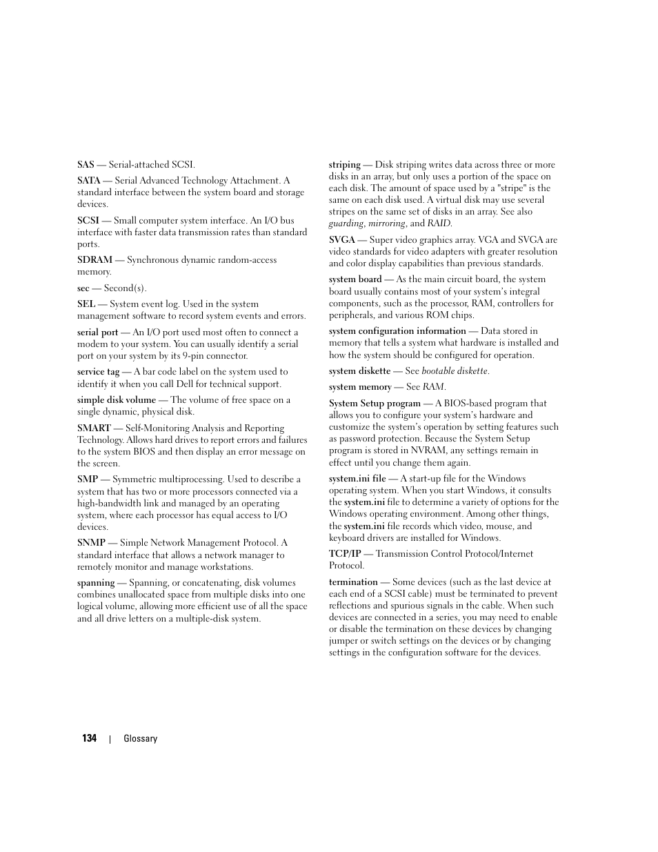 Dell PowerEdge 860 User Manual | Page 134 / 140