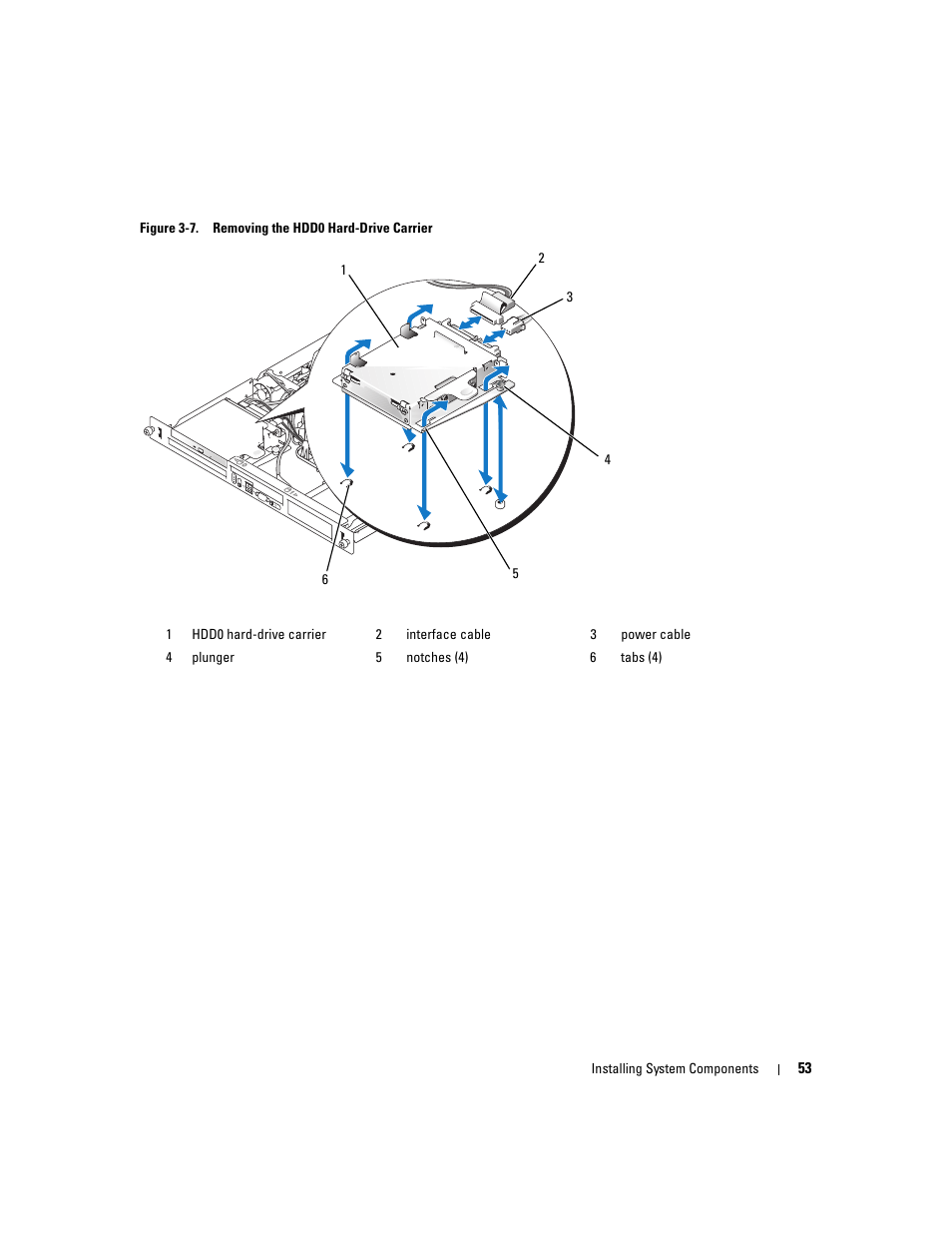 Drive carrier to the chassis. see figure 3-7 | Dell PowerEdge 860 User Manual | Page 53 / 140