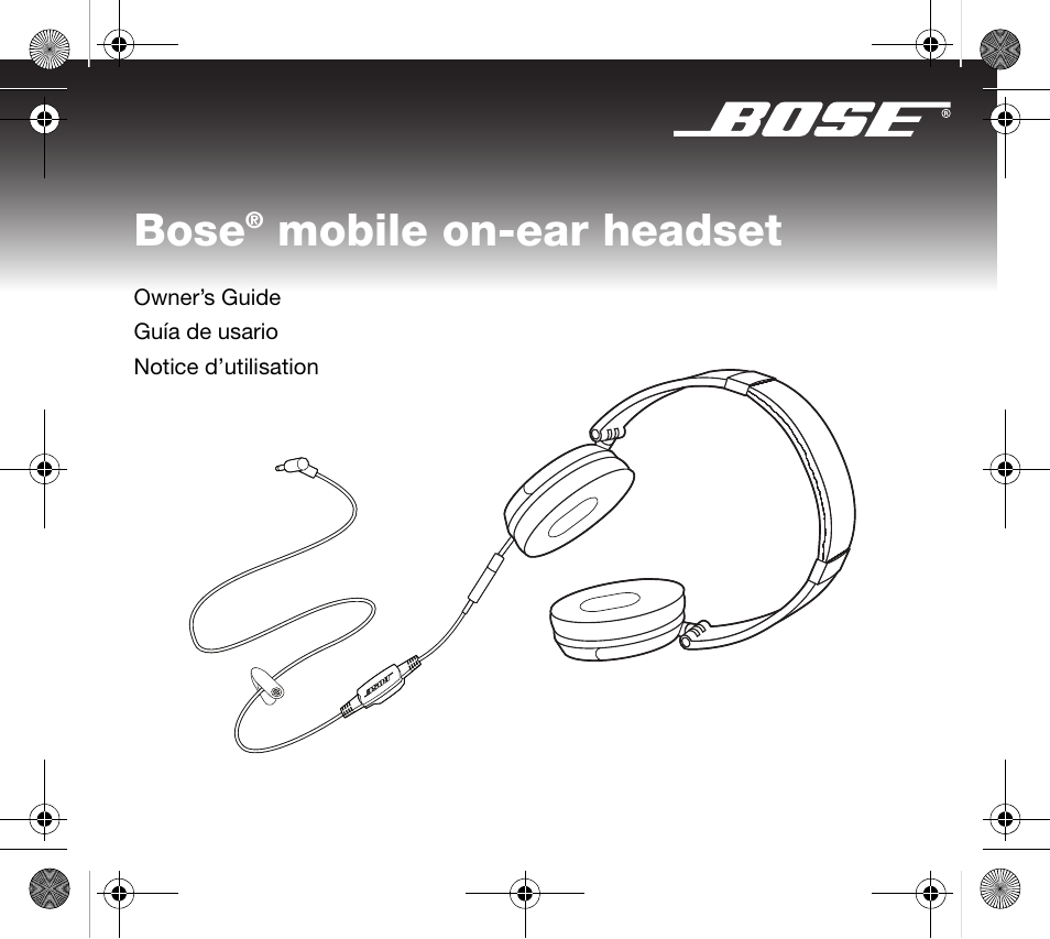 Bose Mobile On-Ear Headset User Manual | 36 pages