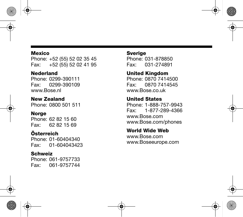 Bose Mobile On-Ear Headset User Manual | Page 33 / 36