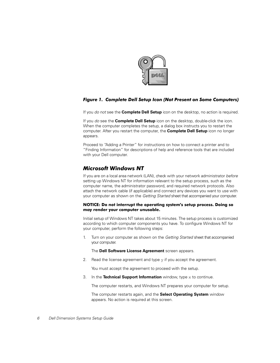 Microsoft windows nt | Dell Dimension L___cx User Manual | Page 8 / 14