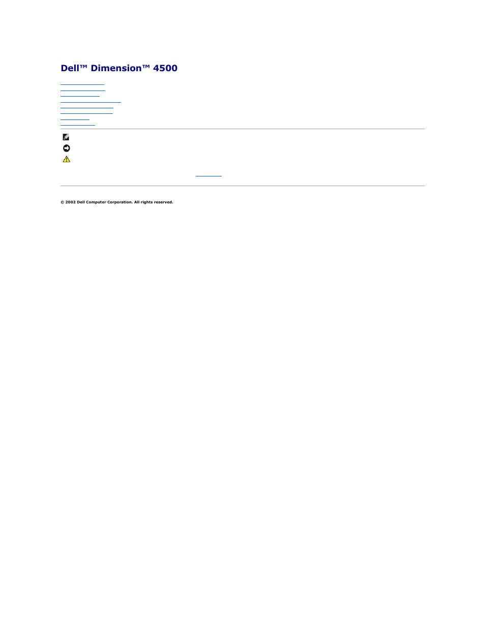 Dell Dimension 4500 User Manual | 59 pages