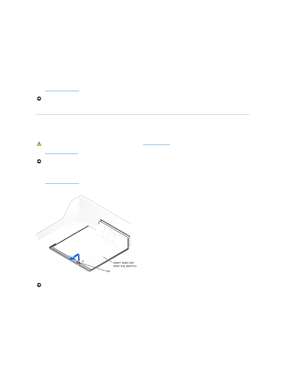 Replacing the system board, Replacing the power supply, Removing the system board | Dell Dimension 4500 User Manual | Page 28 / 59