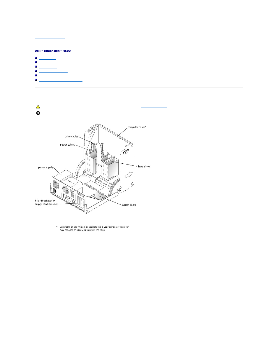 Technical overview, Internal view, System board connectors and sockets | Dell Dimension 4500 User Manual | Page 51 / 59