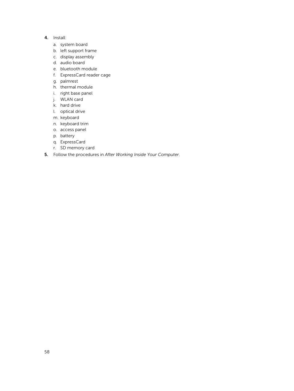 Dell Latitude E5430 (Mid 2012) User Manual | Page 58 / 79