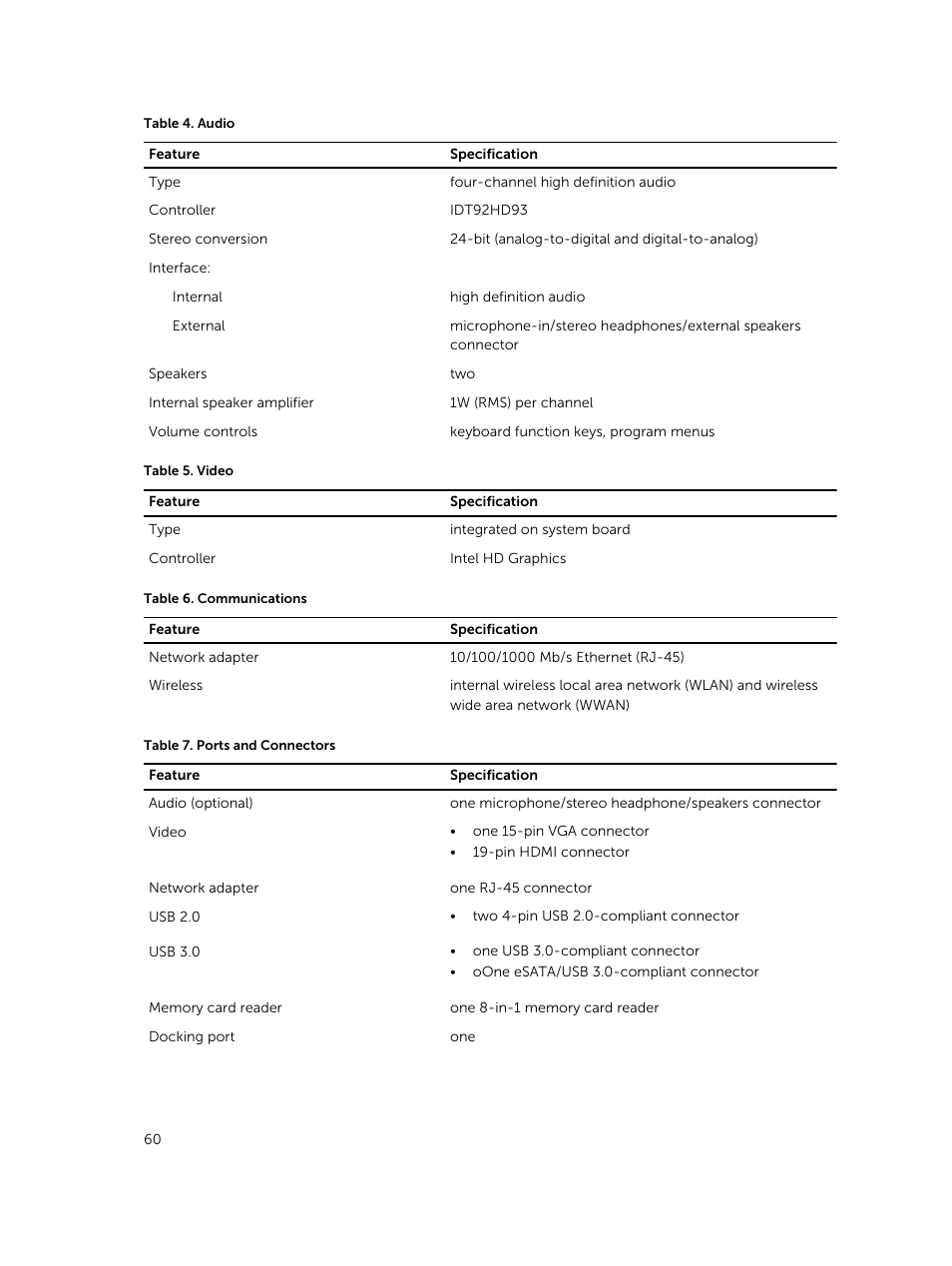 Dell Latitude E5430 (Mid 2012) User Manual | Page 60 / 79