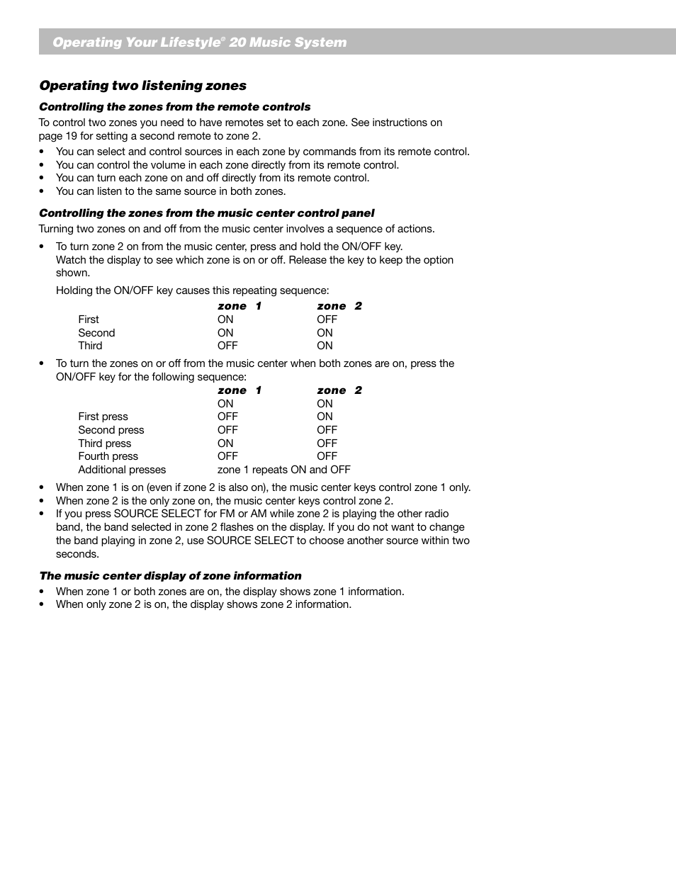 Bose Lifestyle 20 User Manual | Page 22 / 31