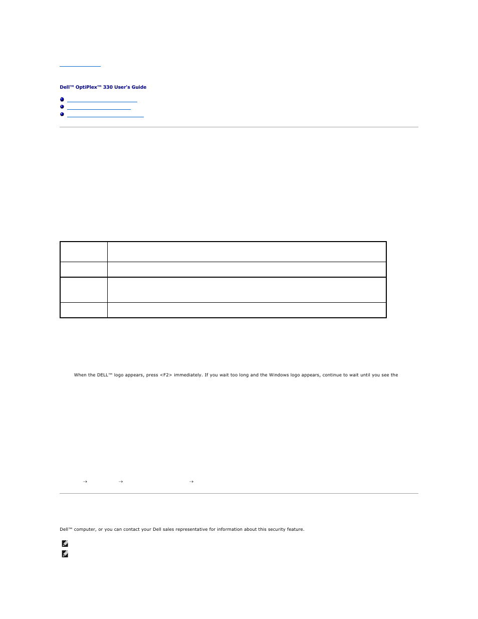 Securing your computer, Security management software, Computer tracking software | Password types, Activating the security management software, Using the security management software | Dell OptiPlex 330 (Late 2007) User Manual | Page 105 / 143