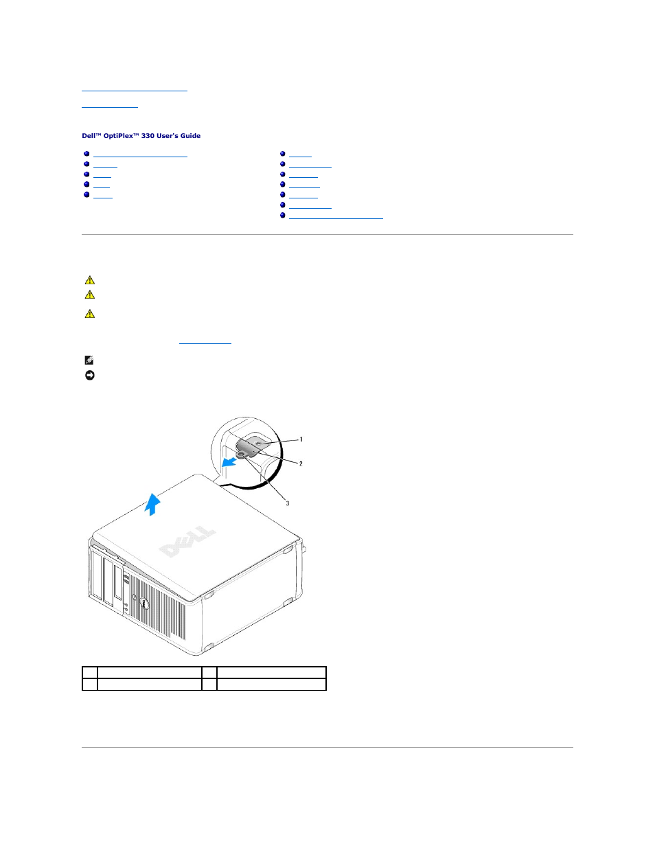 Mini tower computer parts, Removing the computer cover | Dell OptiPlex 330 (Late 2007) User Manual | Page 34 / 143