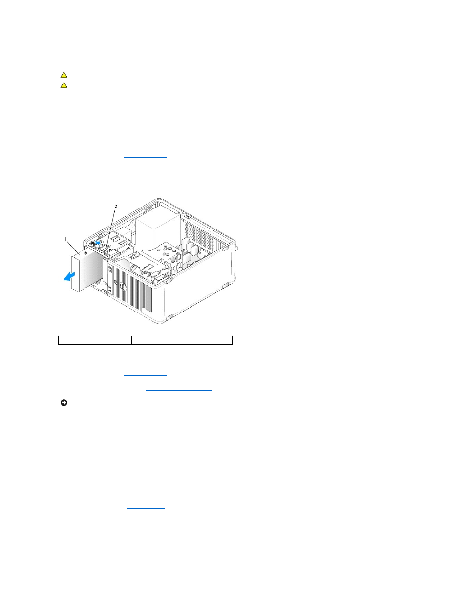 Optical drive | Dell OptiPlex 330 (Late 2007) User Manual | Page 53 / 143