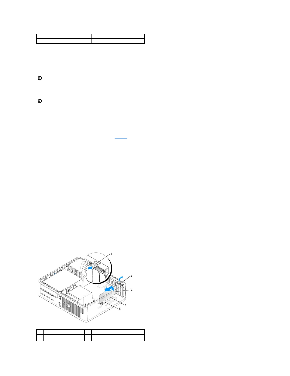 Removing a pci or pci express x16 card | Dell OptiPlex 330 (Late 2007) User Manual | Page 82 / 143