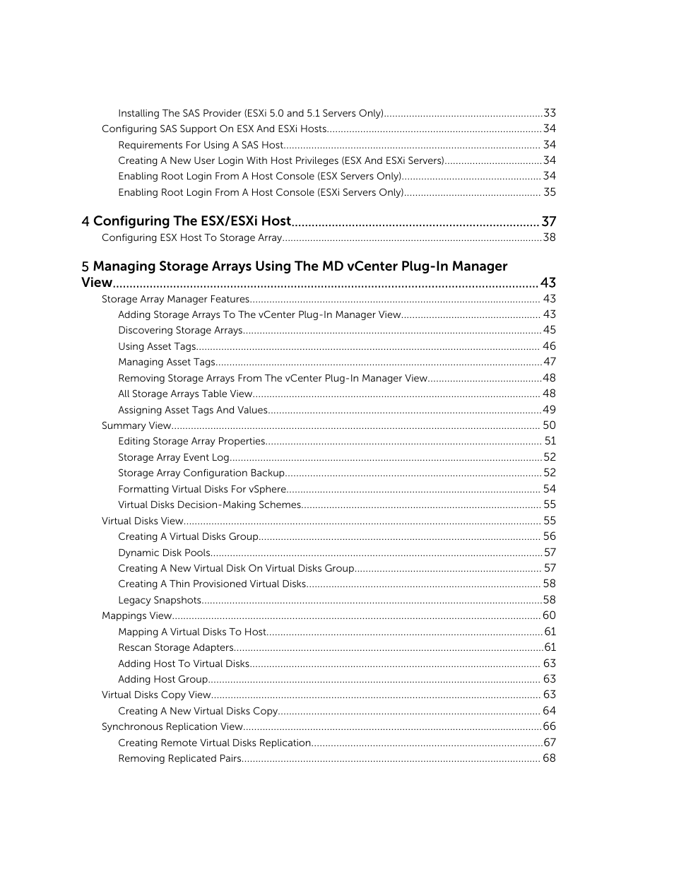 4 configuring the esx/esxi host | Dell PowerVault MD3800f User Manual | Page 4 / 88