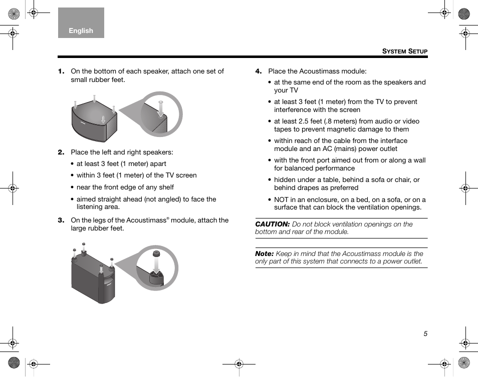 Bose CineMate GS Series II User Manual | Page 7 / 124