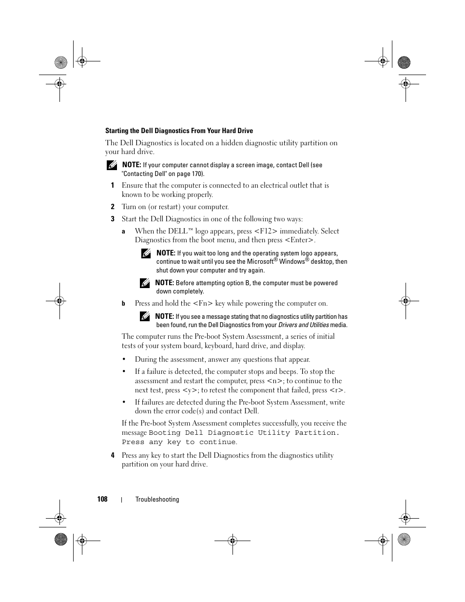 Dell XPS M1730 (M1730, Late 2007) User Manual | Page 108 / 208