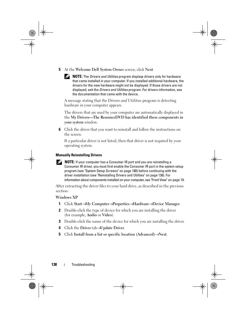 Dell XPS M1730 (M1730, Late 2007) User Manual | Page 138 / 208