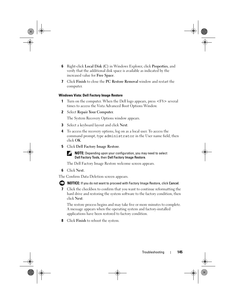 Dell XPS M1730 (M1730, Late 2007) User Manual | Page 145 / 208