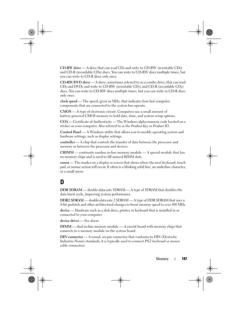 Dell XPS M1730 (M1730, Late 2007) User Manual | Page 187 / 208
