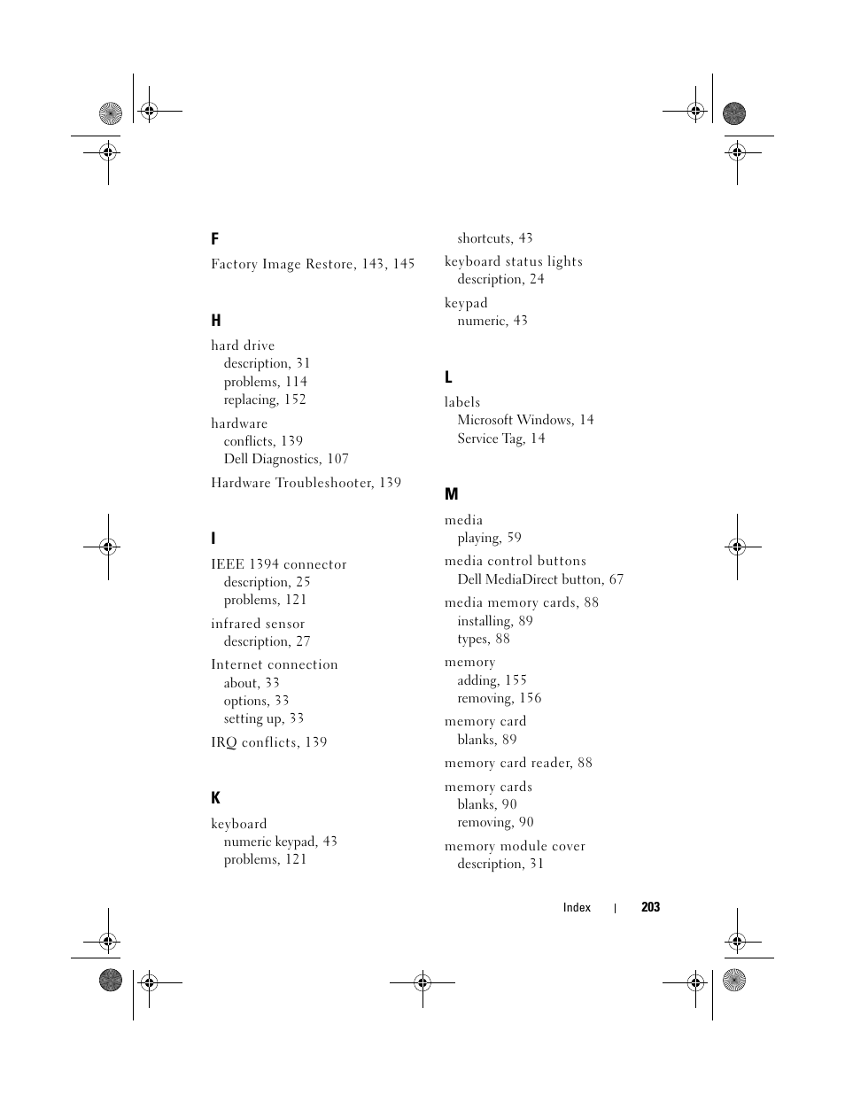 Dell XPS M1730 (M1730, Late 2007) User Manual | Page 203 / 208