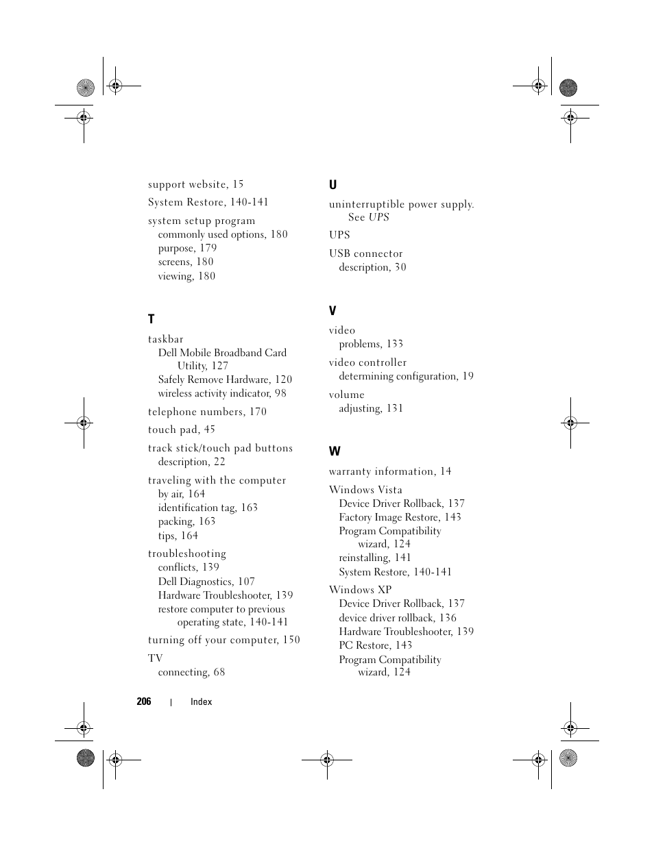 Dell XPS M1730 (M1730, Late 2007) User Manual | Page 206 / 208