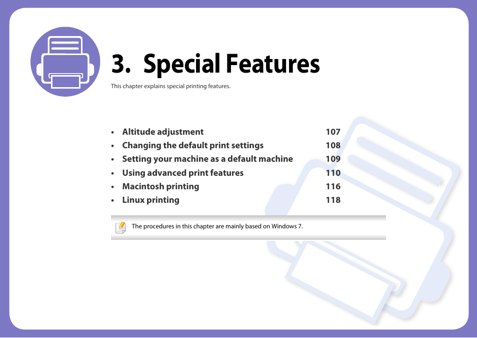 Special features | Dell B1160w Wireless Mono Laser Printer User Manual | Page 106 / 165