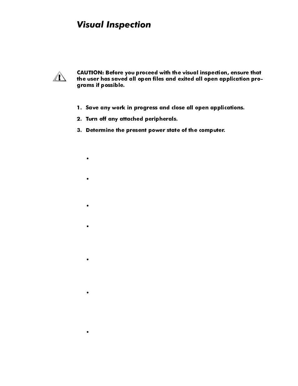Visual inspection, Visual inspection -2, 9lvxdo,qvshfwlrq | Dell Latitude Cpi User Manual | Page 22 / 93