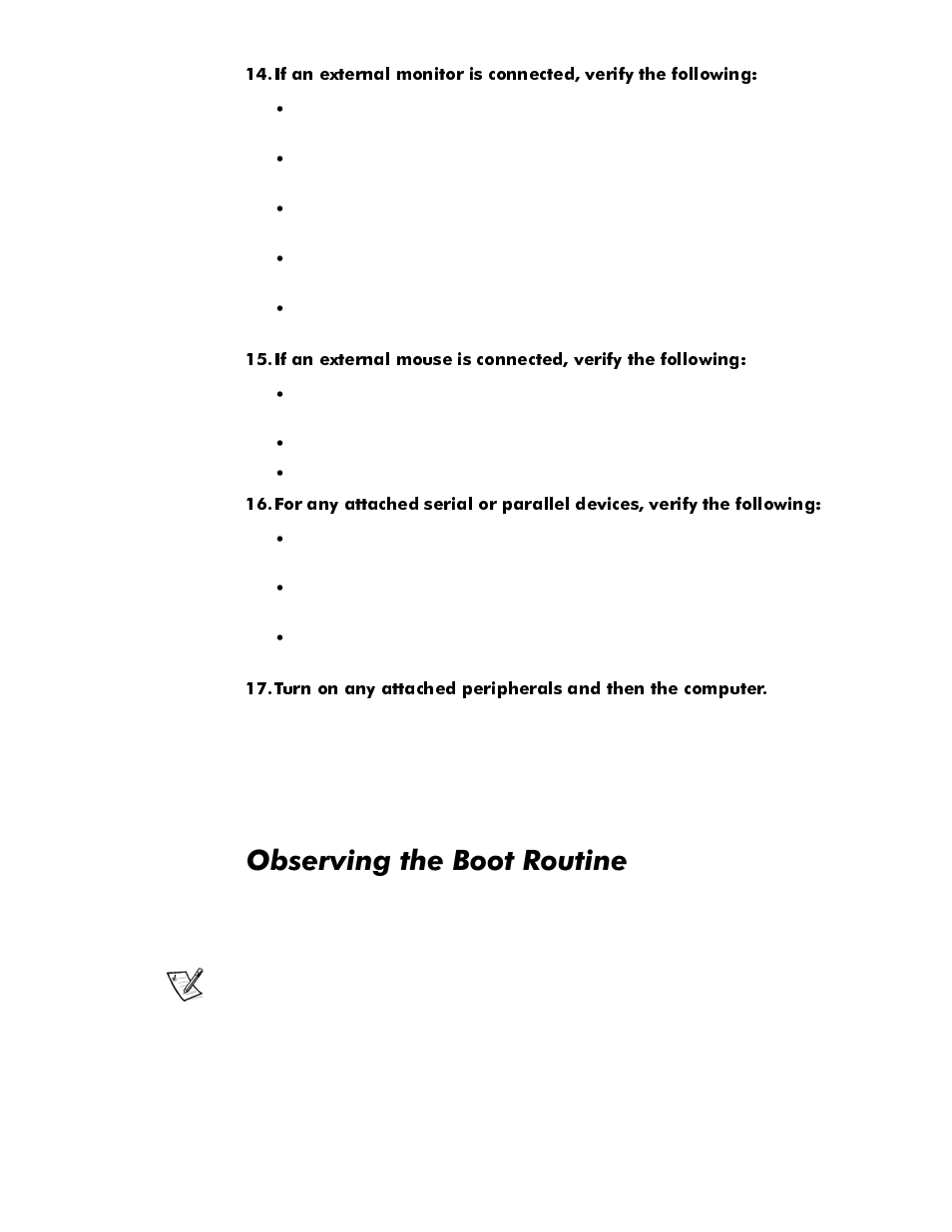 Observing the boot routine, Observing the boot routine -4, 2evhuylqjwkh%rrw5rxwlqh | Dell Latitude Cpi User Manual | Page 24 / 93