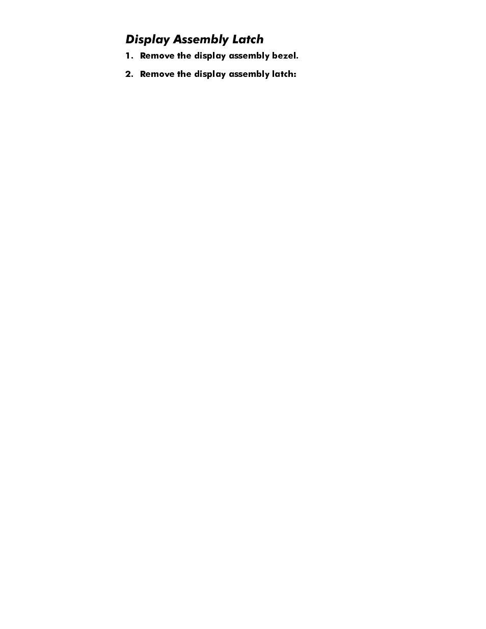 Display assembly latch, Display assembly latch -30, Lvsod\$vvhpeo\/dwfk | Dell Latitude Cpi User Manual | Page 66 / 93