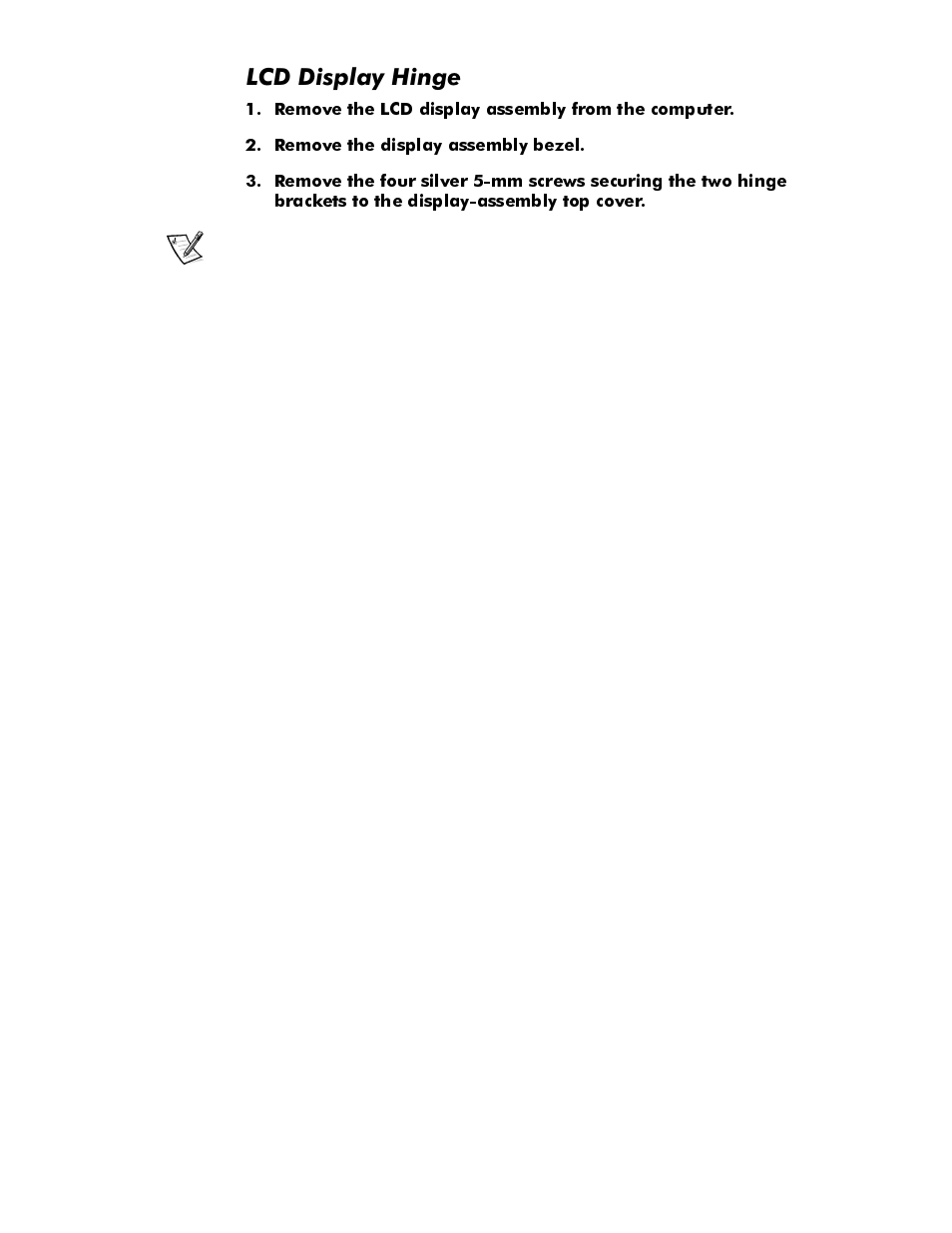 Lcd display hinge, Lcd display hinge -38, Lvsod\+lqjh | Dell Latitude Cpi User Manual | Page 74 / 93