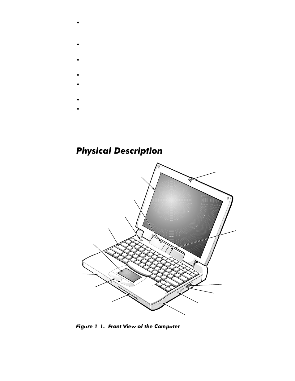 Physical description, Physical description -2, 3k\vlfdo'hvfulswlrq | Dell Latitude Cpi User Manual | Page 8 / 93