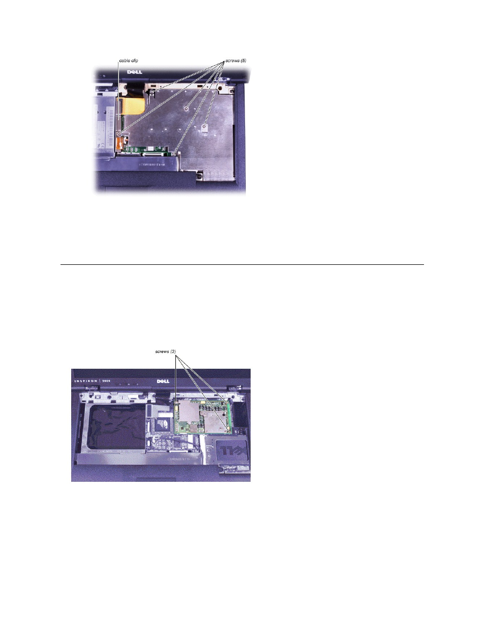 Processor module removal | Dell Inspiron 5000 User Manual | Page 49 / 76