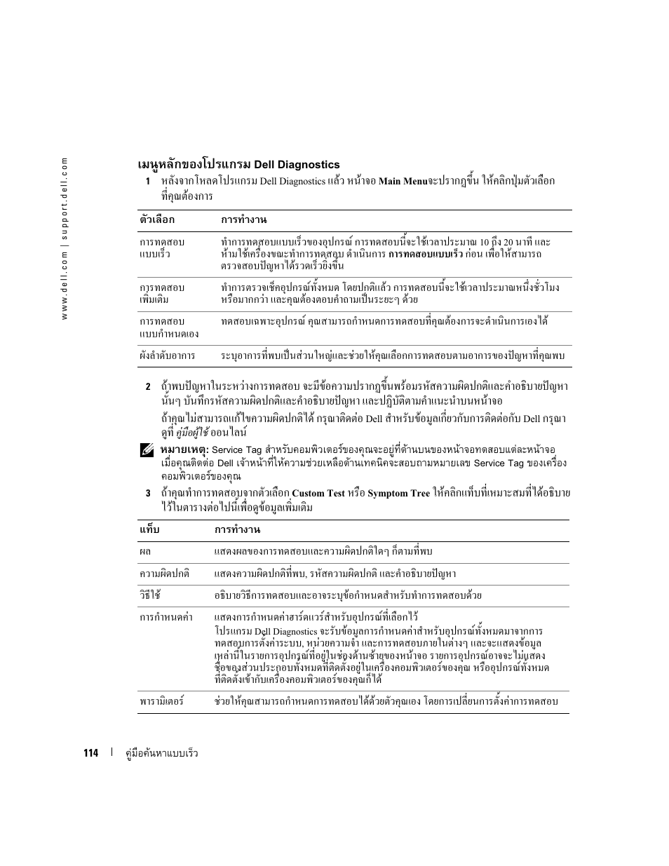 Dell diagnostics | Dell OptiPlex GX520 User Manual | Page 114 / 128