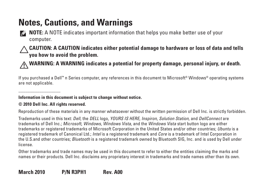 Dell Inspiron 13z (N301z, Mid 2010) User Manual | Page 4 / 90