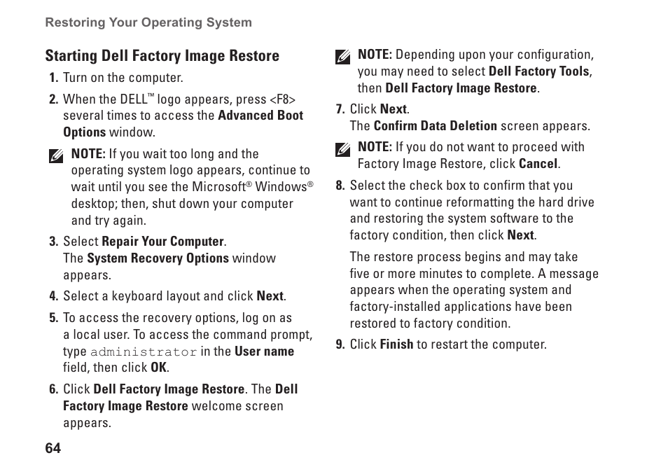 Dell Inspiron 13z (N301z, Mid 2010) User Manual | Page 66 / 90