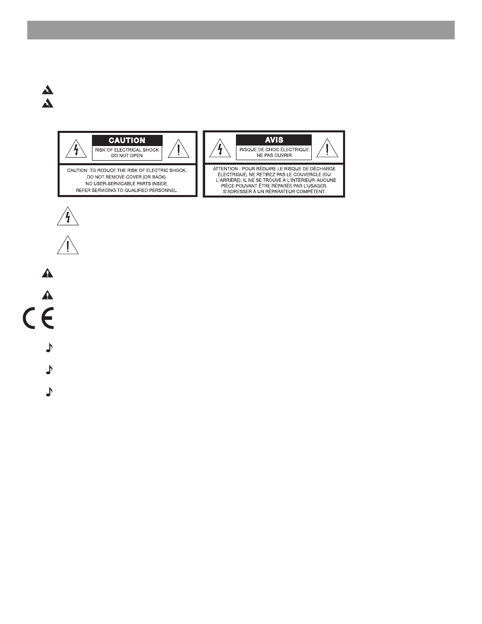Safety information | Bose FREESPACE 4400 User Manual | Page 2 / 70