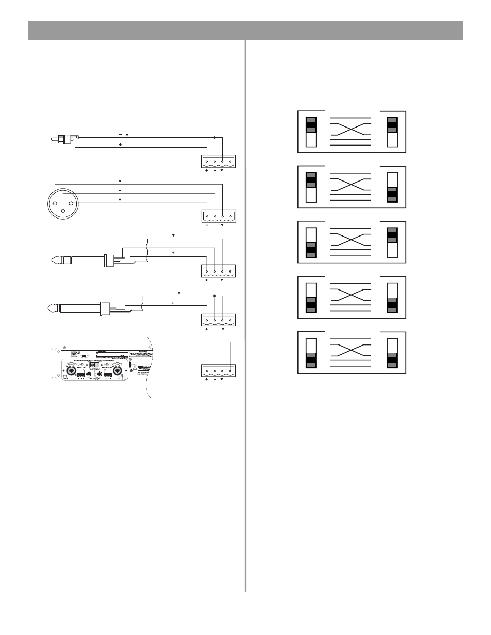 9 zone 4 line out output, 8 ac power connections, 1 fuse type | 2 ac power connection, 1 fuse type 4.8.2 ac power connection, 0 hardware installation, 23 of 66 | Bose FREESPACE 4400 User Manual | Page 26 / 70