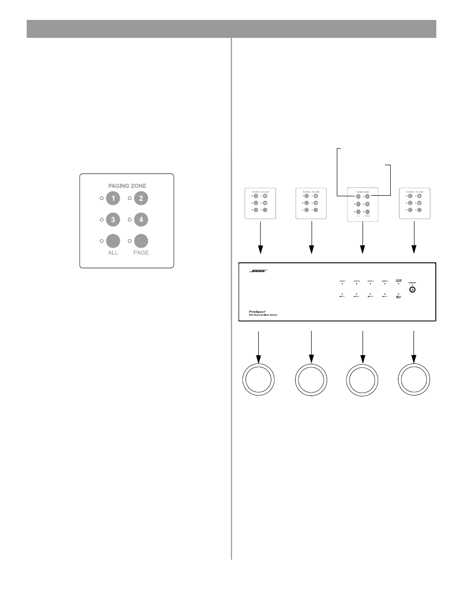 0 user interface operation, 4 page user interface operation | Bose FREESPACE 4400 User Manual | Page 54 / 70
