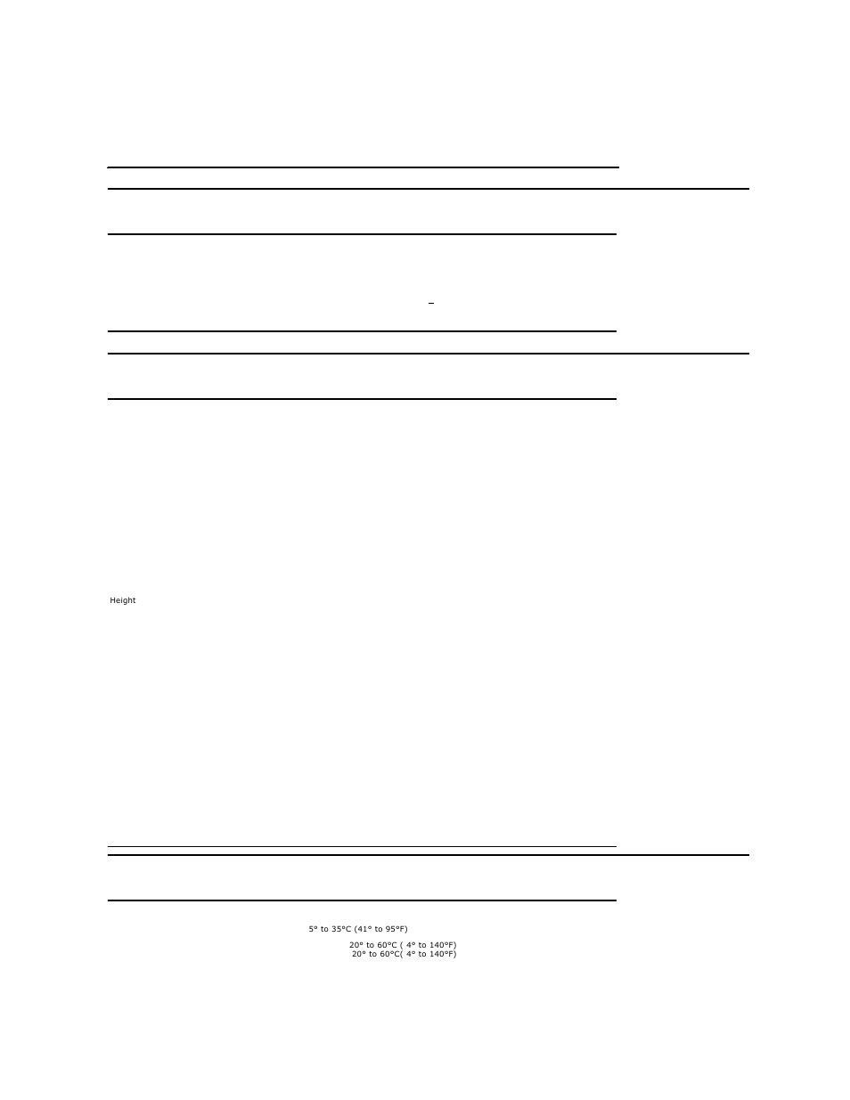 Electrical specifications, Physical characteristics, Environmental characteristics | Dell 2208WFP Monitor User Manual | Page 8 / 30