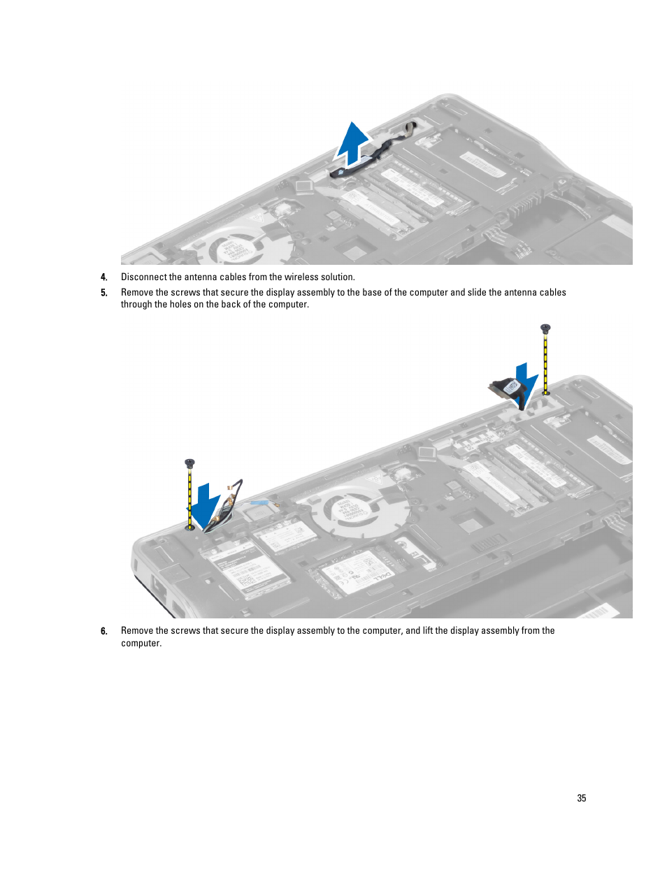 Dell Latitude 6430u (Late 2012) User Manual | Page 35 / 61