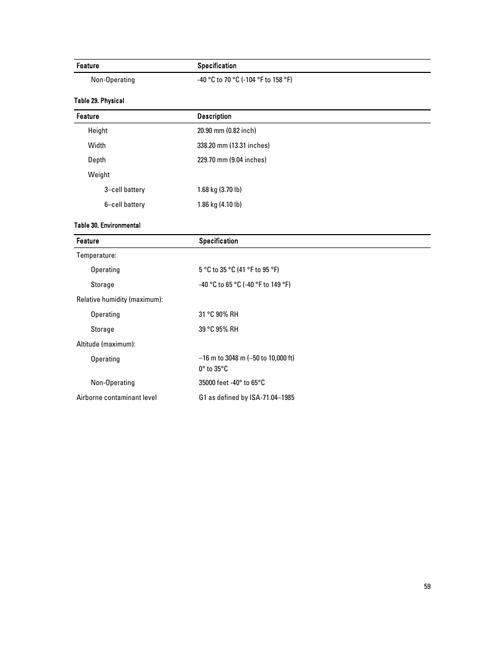 Dell Latitude 6430u (Late 2012) User Manual | Page 59 / 61