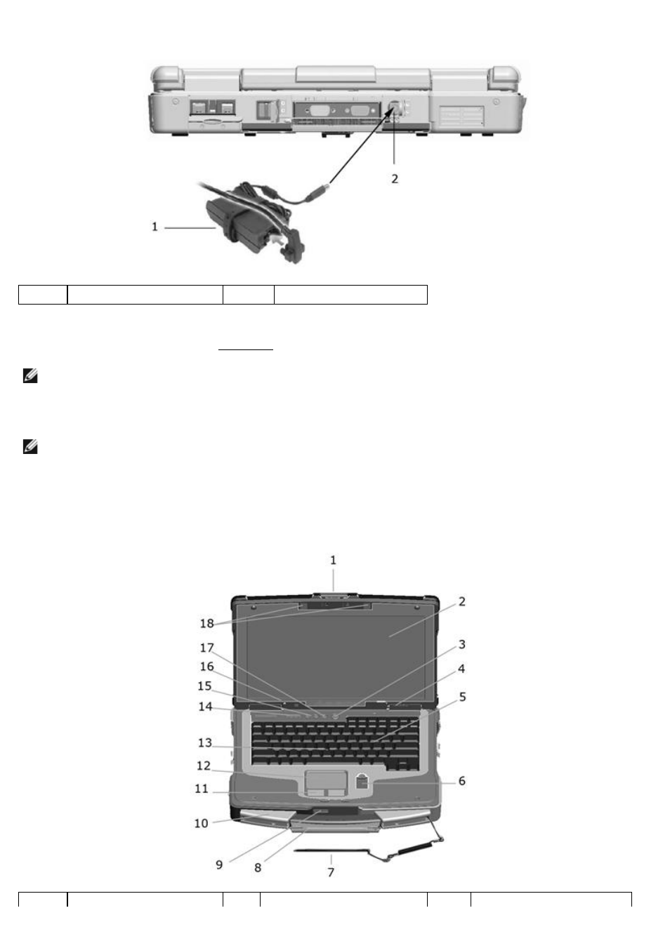 About your computer, Front view, Figure 3 1 front view of xfr630 | Dell Latitude D630 XFR (Early 2008) User Manual | Page 7 / 23